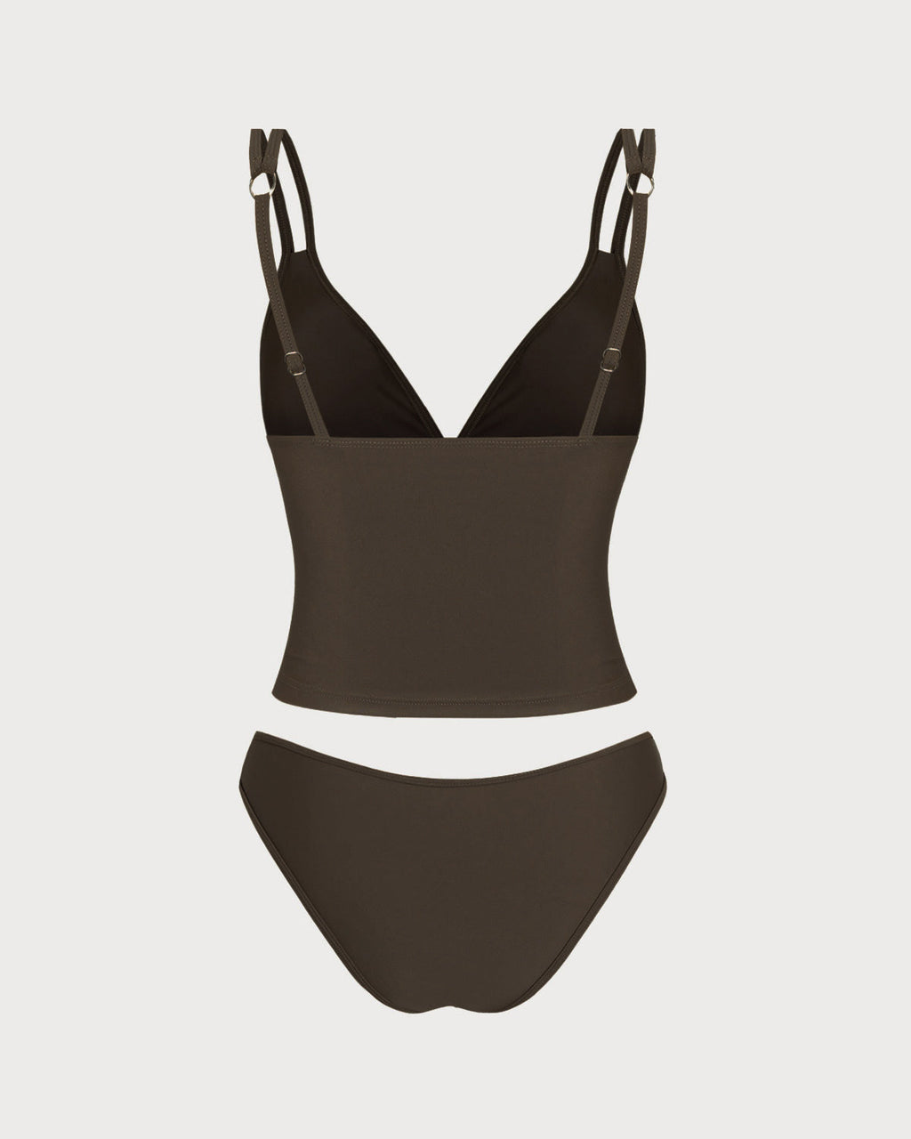 Ella | Høy Stretch Tankini Sett Med V-Hals 5