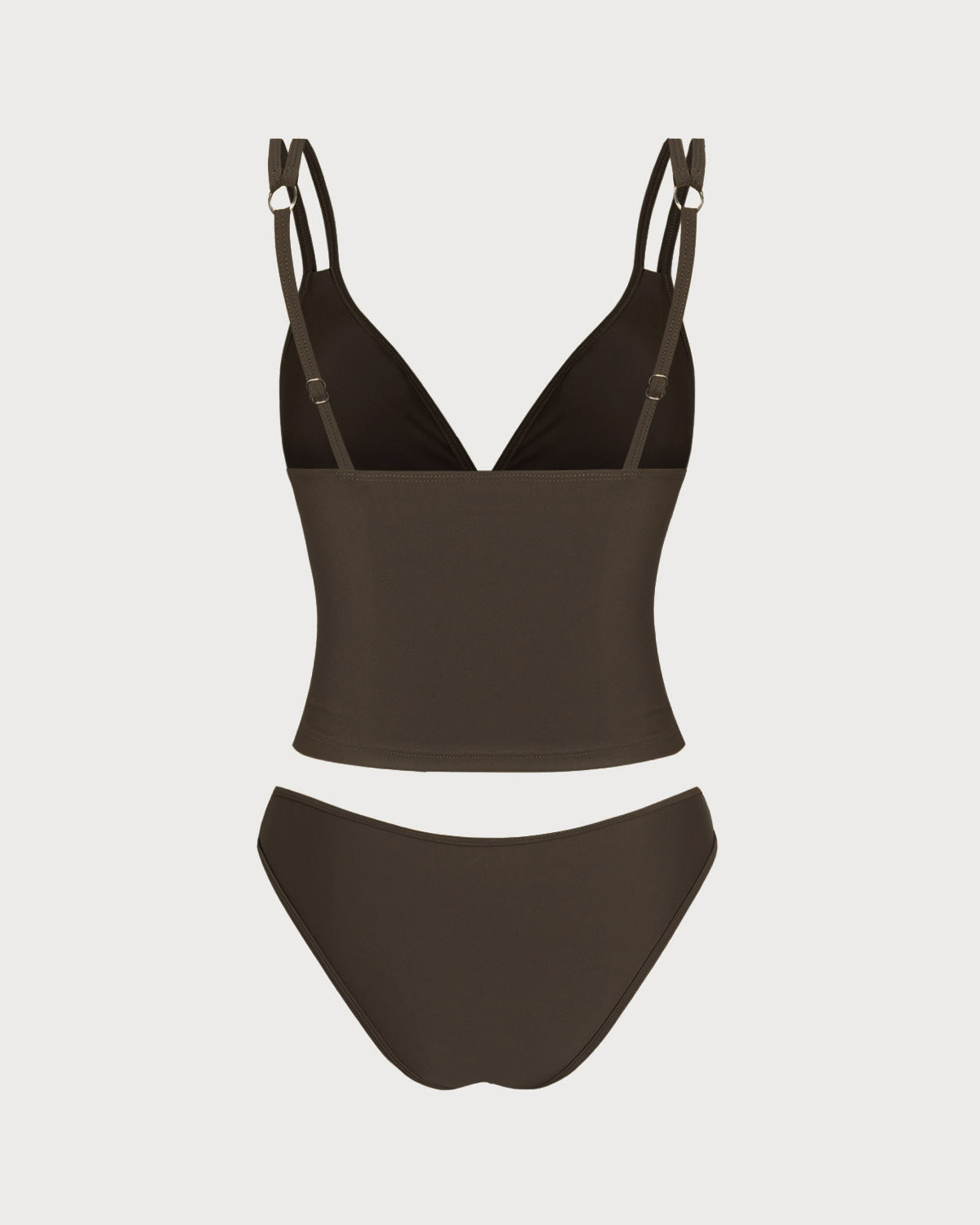 Ella | Høy Stretch Tankini Sett Med V-Hals 5