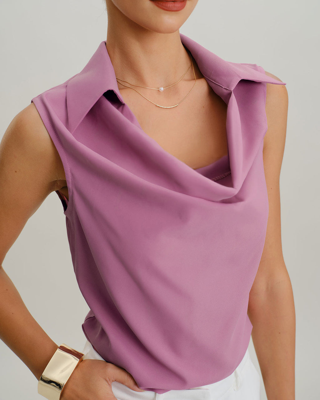 Emma | Stylish Cowl Neck Summer Tanktop 1