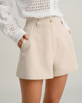 Liam | Casual High Waist Shorts with Tie Waist 0