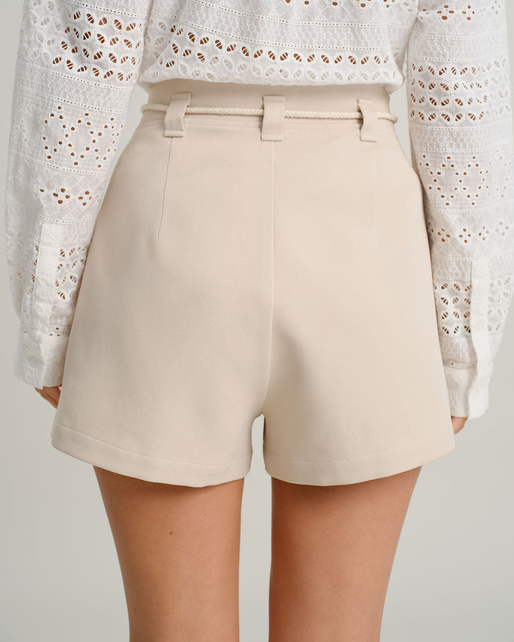 Liam | Casual High Waist Shorts with Tie Waist 2