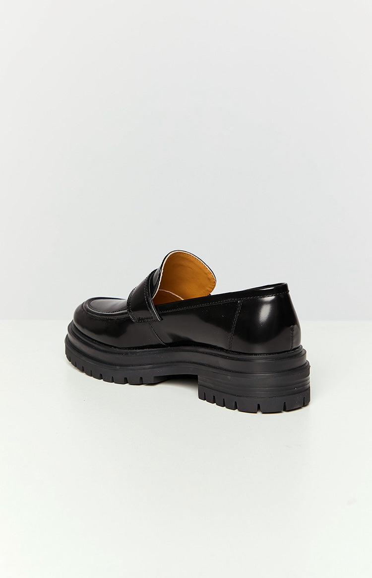 Liam | Elegant Skinnende Sorte Loafers 3