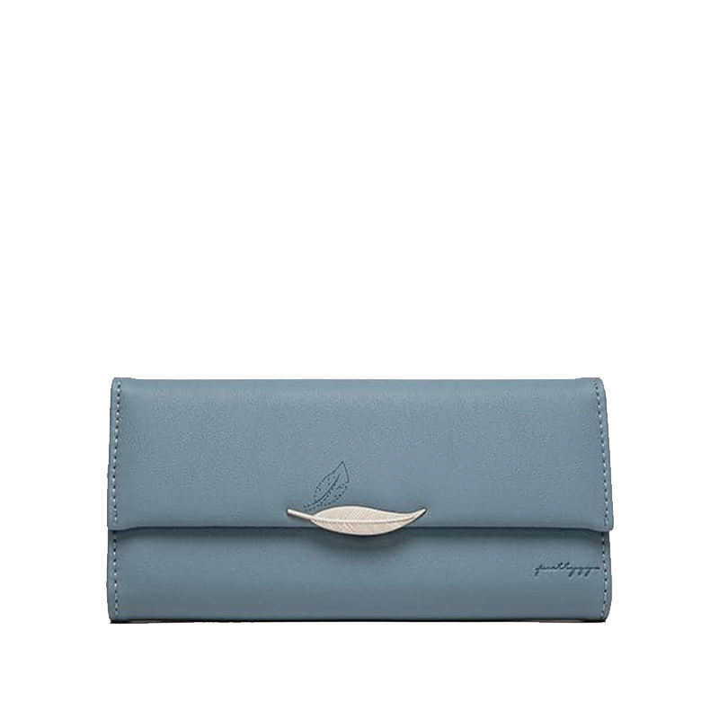 Oliver | Elegant Trifold Lommebok med Bladdekor for Herre og Dame 1